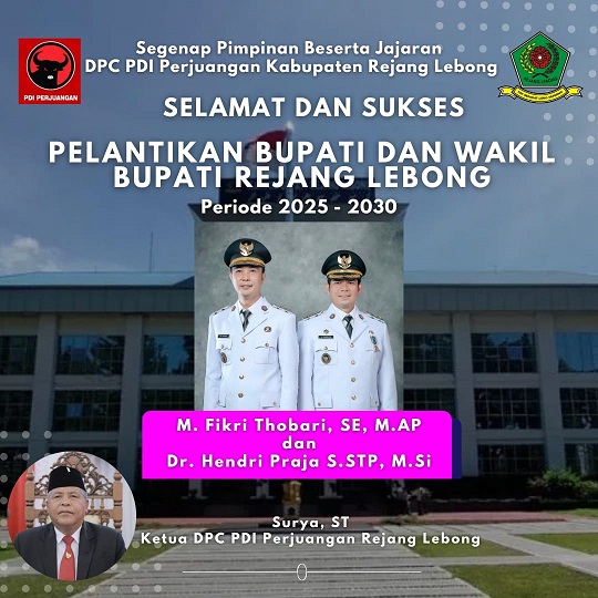 DPC PDIP Pelantikan Bupati