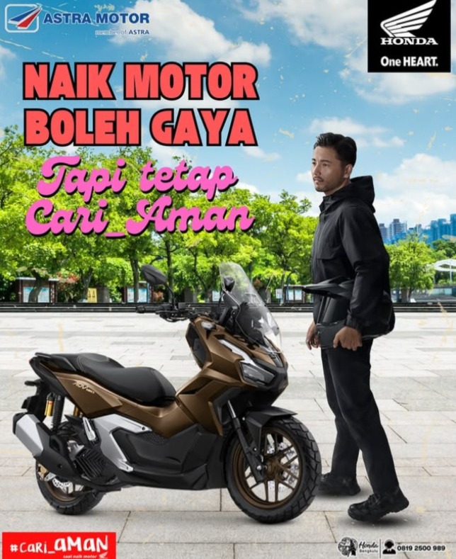 Honda Ajak Pengendara Tetap Gaya Tanpa Lupa Keselamatan Lewat Kampanye #Cari_Aman