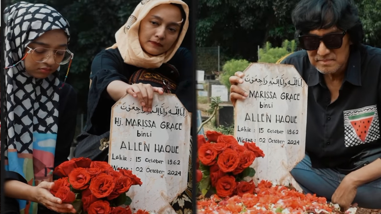 Kunjungan ke Makam Marissa Haque, Postingan Bella Fawzi Menjadi Sorotan Netizen