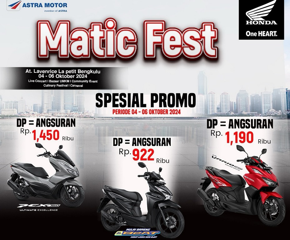 Matic Fest X: Rayakan Festival dengan Promo Menarik Honda di Bengkulu!