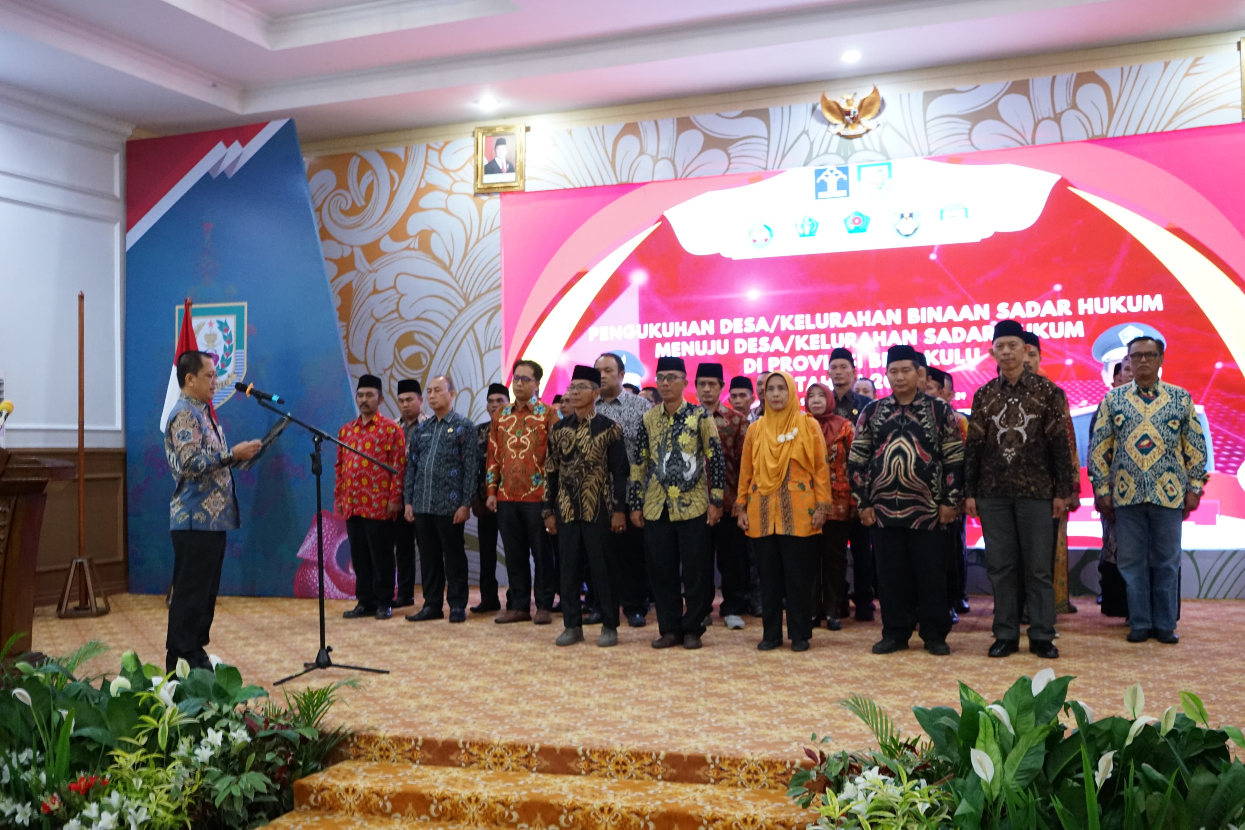 43 Desa dan Kelurahan di Bengkulu Diresmikan Jadi Desa Sadar Hukum