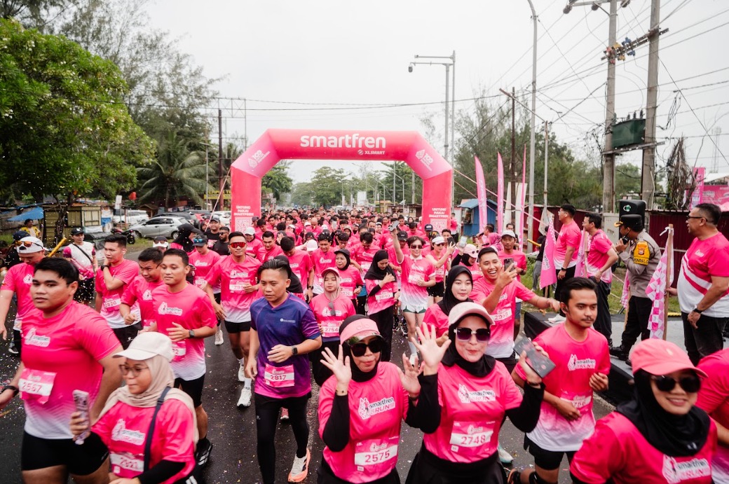 XLSMART Gelar SMARTFREN Fun Run 2025 di Bengkulu, Perkuat Konektivitas Layanan Data