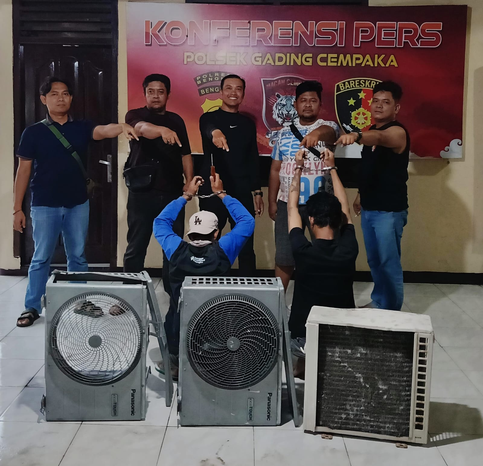 Curi AC dan Bobol Kantor Pemprov Bengkulu, 2 Pelaku Diringkus Polisi