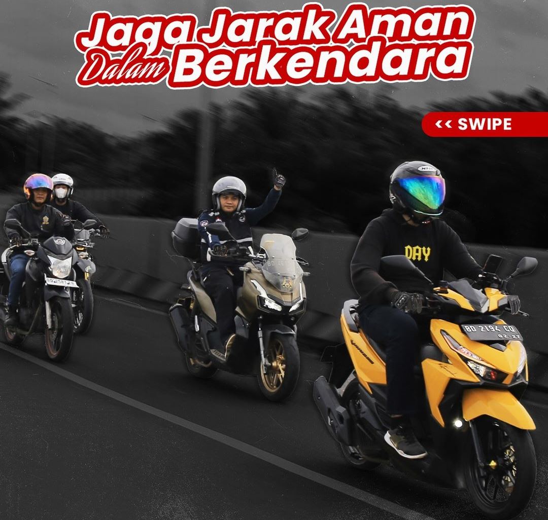 Jaga Keselamatan Berkendara dengan Mempertahankan Jarak Aman Motor