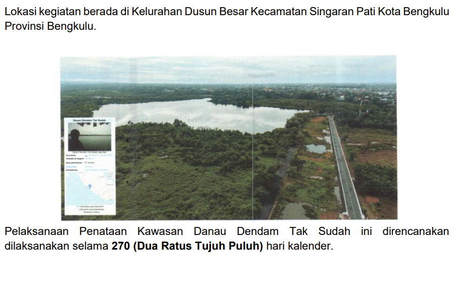 Danau Dendam Tak Sudah Disulap Jadi Destinasi Wisata Modern, Kementerian PU Gelontorkan Rp37,1 Miliar