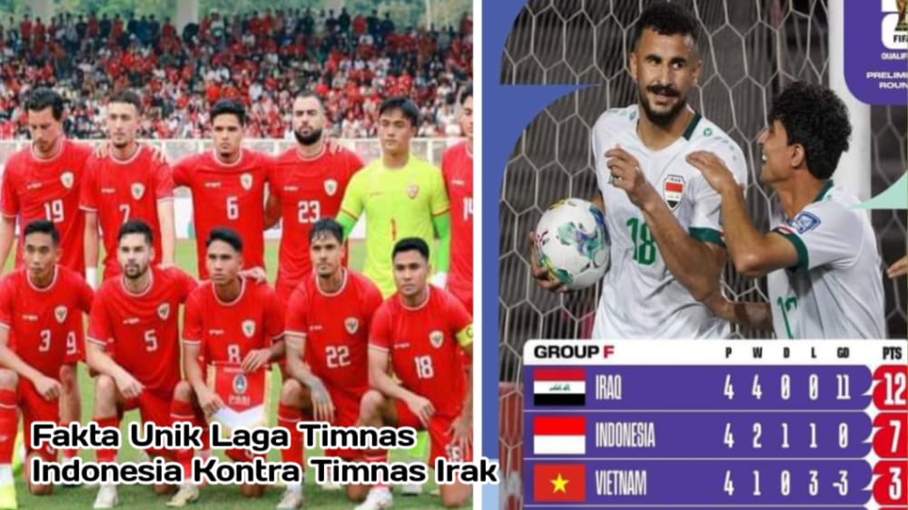 Fakta Menarik Timnas Indonesia Lawan Timnas Irak Pada Kualifikasi Piala Dunia 2026 Zona Asia