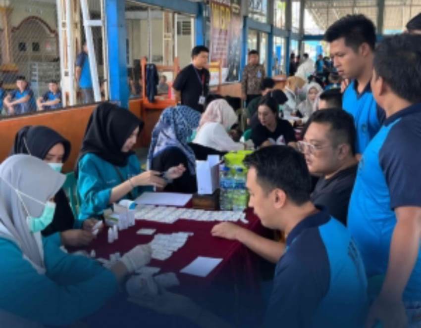 742 WBP Lapas Kelas II A Curup Jalani Screening HIV/AIDS