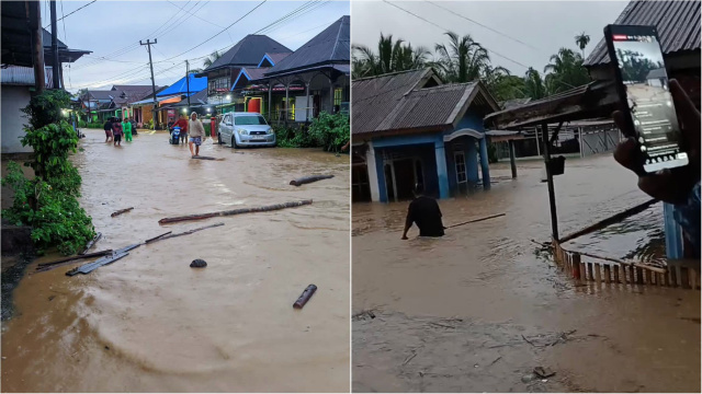 Banjir Terjang Kabupaten Lebong, Dandim Rejang Lebong Turunkan 20 Personel untuk Evakuasi Warga