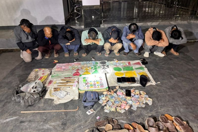 Polisi Gerebek Judi Bola Gelinding di Rejang Lebong, 8 Orang Diamankan, Bandar Kabur