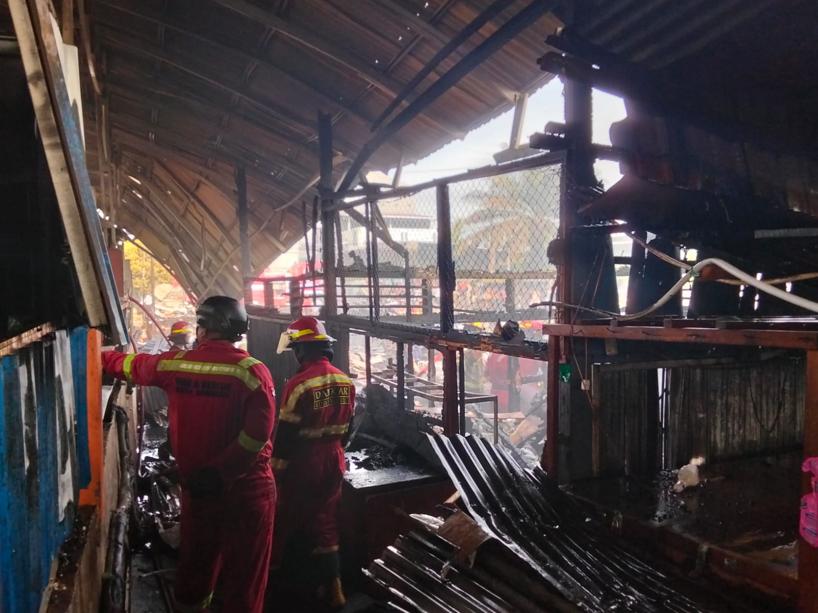 Kebakaran Pasar Karmia Jaya di Simpang Kandis Hanguskan 30 Kios, Ini Kronologinya