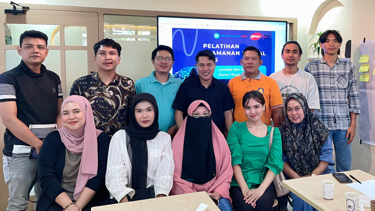 Rakyat Bengkulu-PPMN Gelar Pelatihan Keamanan Digital, Bekali Jurnalis Keterampilan Menghadapi Ancaman Siber