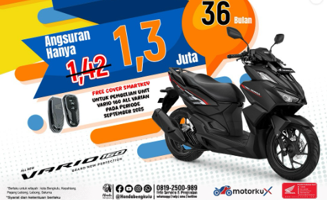 BOOMtober Honda! Astra Motor Bengkulu Tawarkan Diskon Hingga Rp7,2 Juta dan Cicilan Super Ringan!