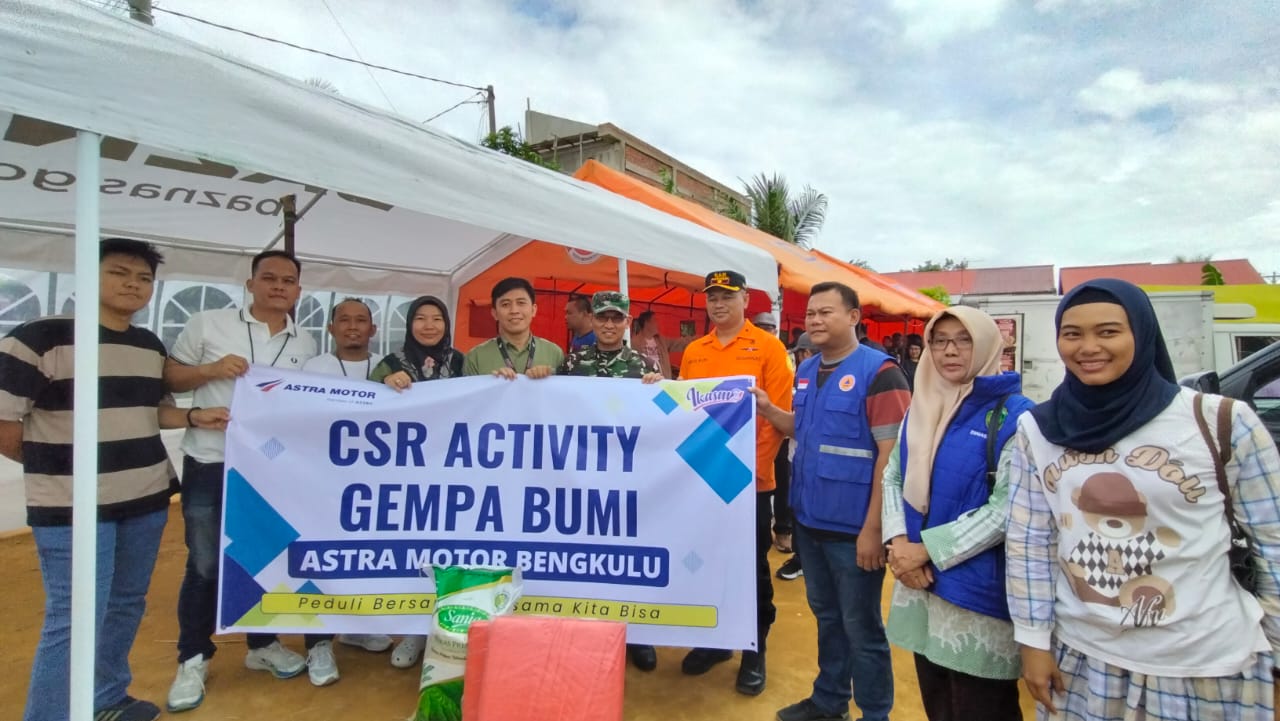 Astra Motor Bengkulu Salurkan Bantuan Tanggap Darurat untuk Korban Gempa di Kota Bengkulu