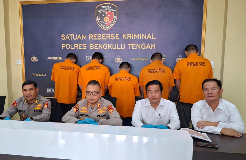 Operasi Musang Nala 2025, Polres Bengkulu Tengah Berhasil Ringkus 8 Tersangka Kejahatan
