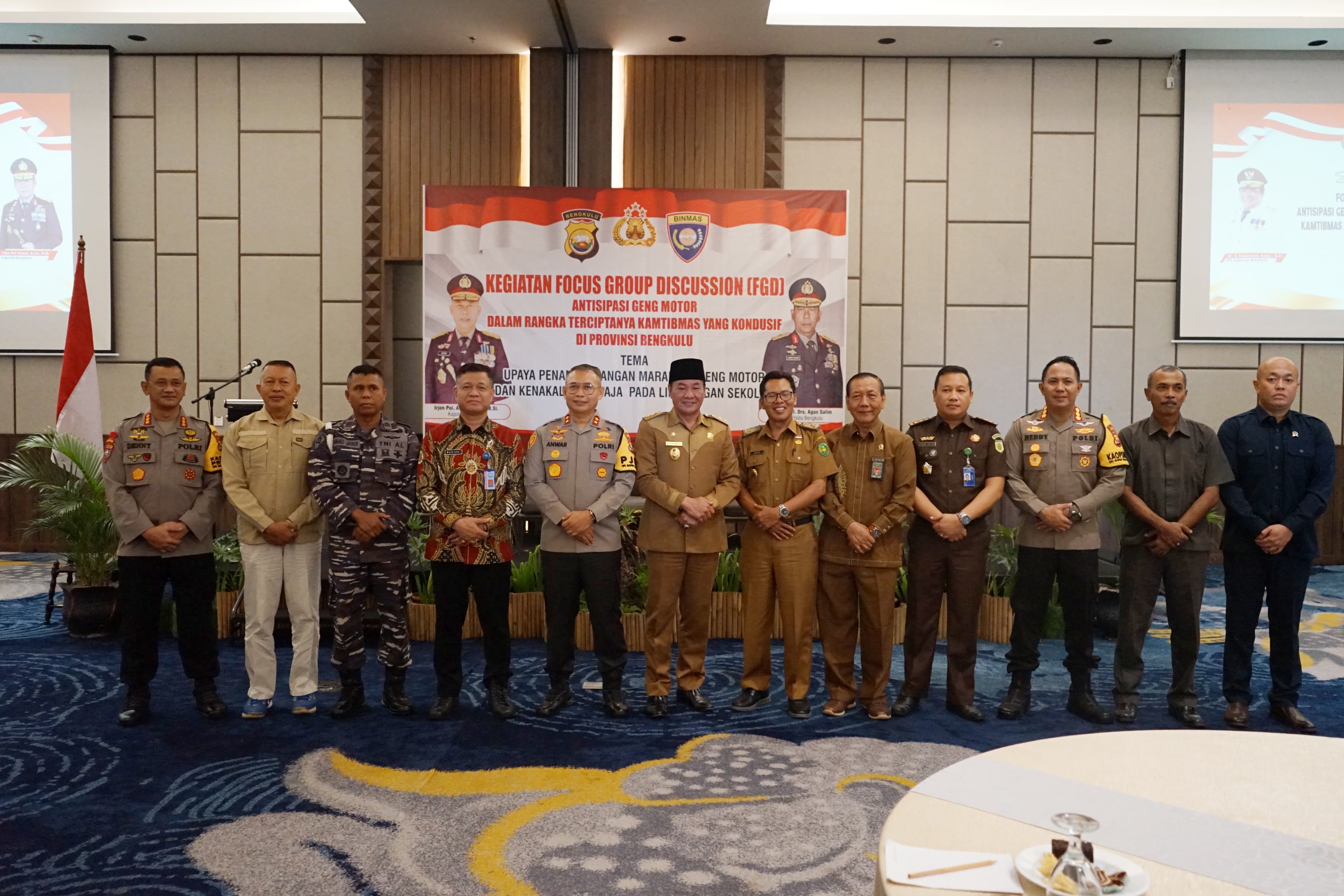 Bersama Melawan Geng Motor dan Kenakalan Remaja, FGD Polda Bengkulu Serukan Sinergi Semua Pihak