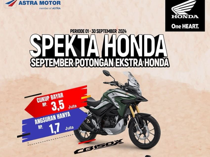 Promo dan Diskon Honda CB150X dan Honda All New CB150R Bulan Ini: Kesempatan Emas Miliki Motor Sport Idaman!