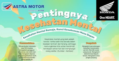 Astra Motor Bengkulu: Pentingnya Menjaga Kesehatan Mental Remaja, Bekal Hadapi Masa Depan