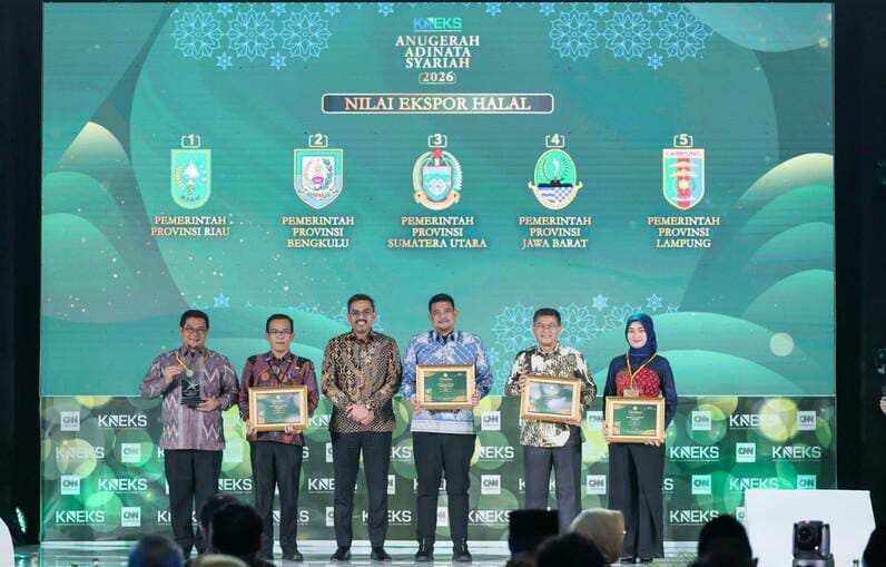 Bengkulu Raih Dua Penghargaan Adinata Syariah 2026, Produk Halal dan Literasi Syariah Makin Diakui