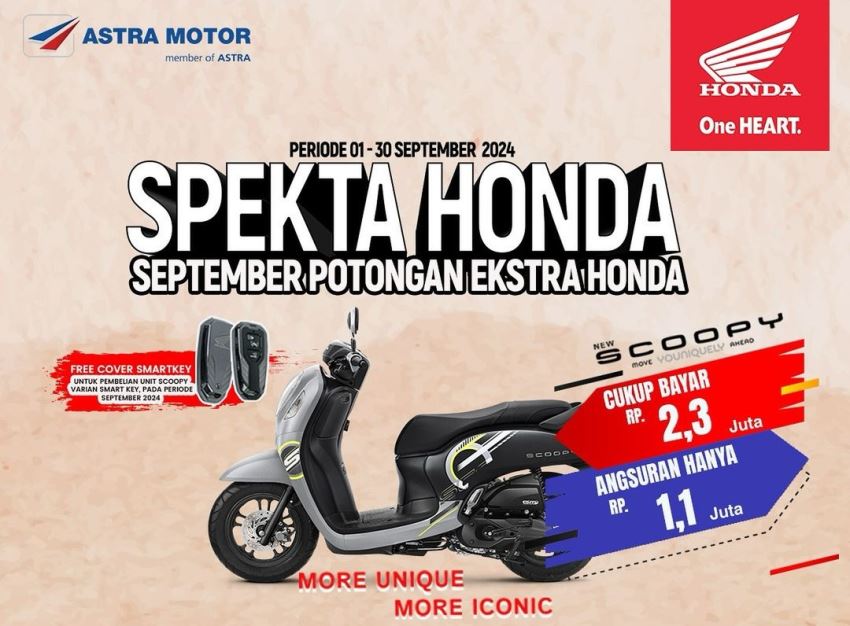 Promo Honda New Scoopy: Hanya dengan Rp2,3 Juta, Motor Bergaya Langsung Bisa Dimiliki!