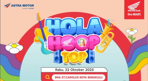 HOLA HOOP TOP Hadir di SMA St. Carolus Bengkulu: Panggung Seru, Musik, dan Promo Menarik dari Honda!