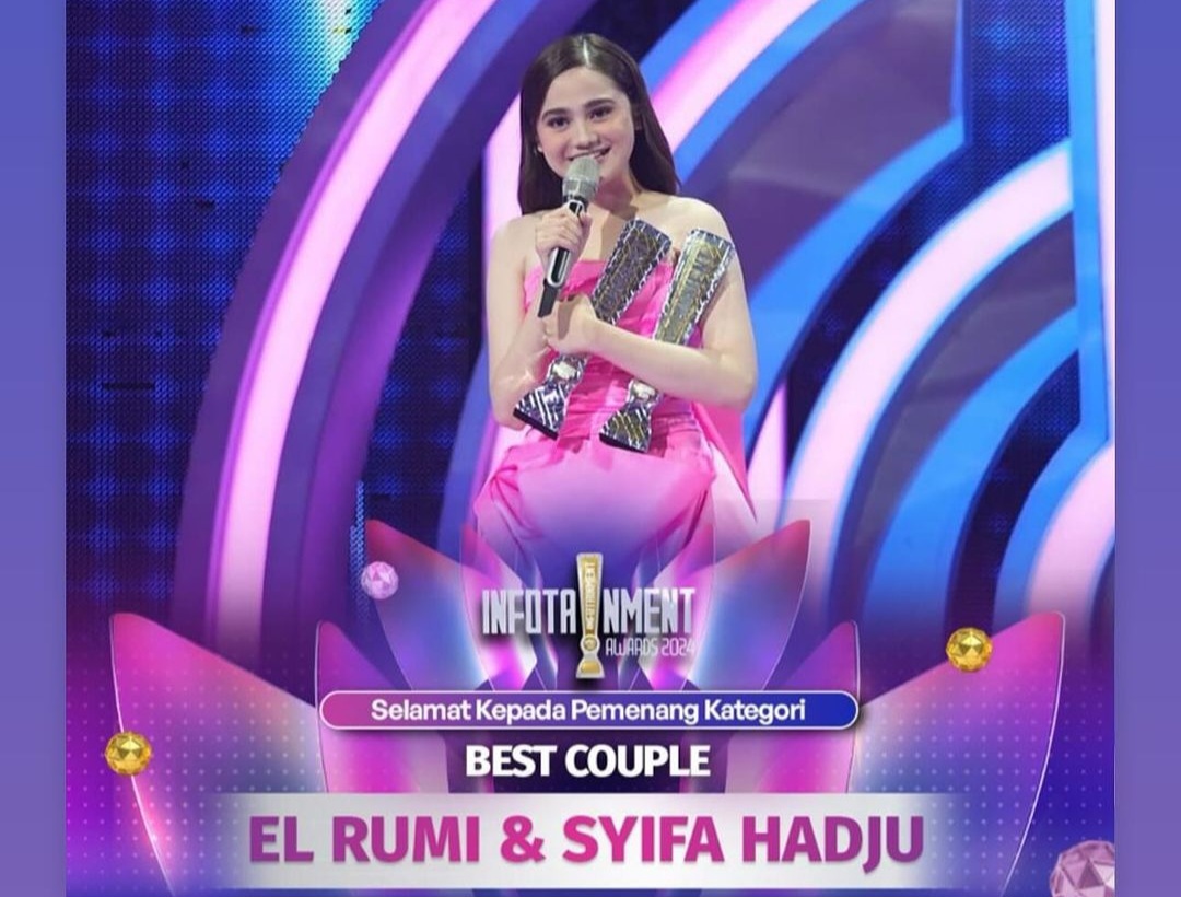 Syifa Hadju Boyong 4 Penghargaan Infotainment Award 2024, Salah Satunya Best Couple dengan El Rumi