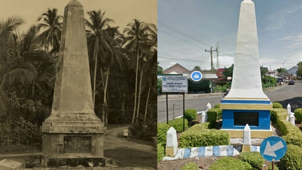 Monumen Robert Hamilton atau Tugu Tebek, Jejak Sejarah Penjajahan Inggris di Provinsi Bengkulu