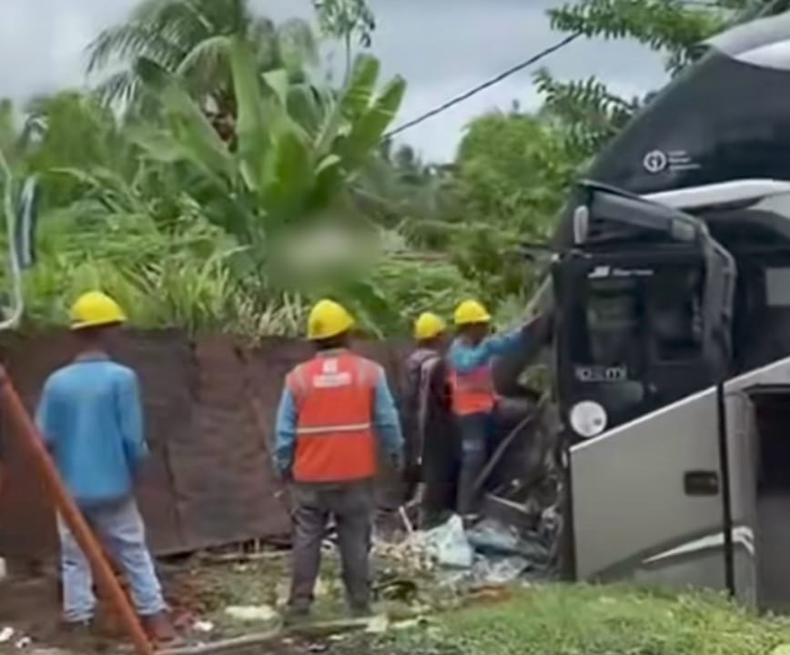 Bus SAN Rute Pekanbaru–Bengkulu Kecelakaan di Sarolangun, 52 Penumpang Selamat