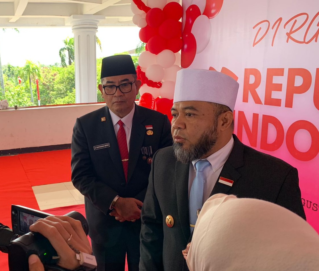 HUT RI Ke-80, Gubernur Helmi Tegaskan Pentingnya Merah Putih sebagai Simbol Persatuan