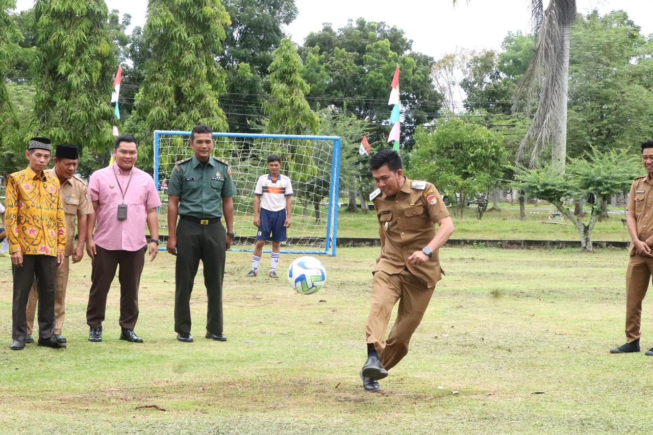 Wabup Mukomuko Buka Turnamen Futsal HUT RI ke-80, 48 Tim Siap Berlaga