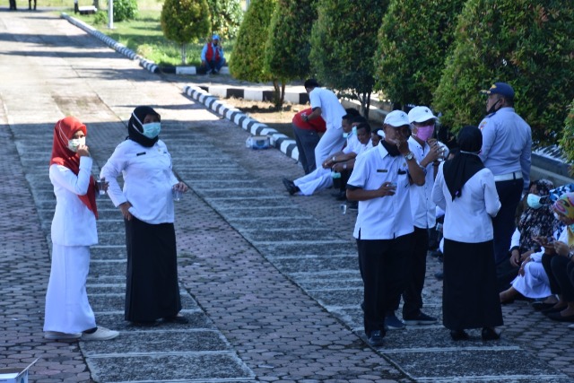 Tidak Pakai Masker, ASN Dilarang Masuk