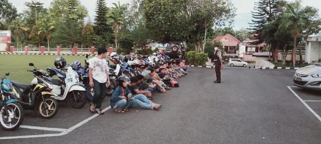 24 Sepeda Motor “Diangkut” Polisi, Diduga Aksi Balap Liar