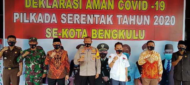 Pastikan Aman Covid-19, Polres dan Forkopimda Gelar Deklarasi Aman Covid-19 Pilkada 2020