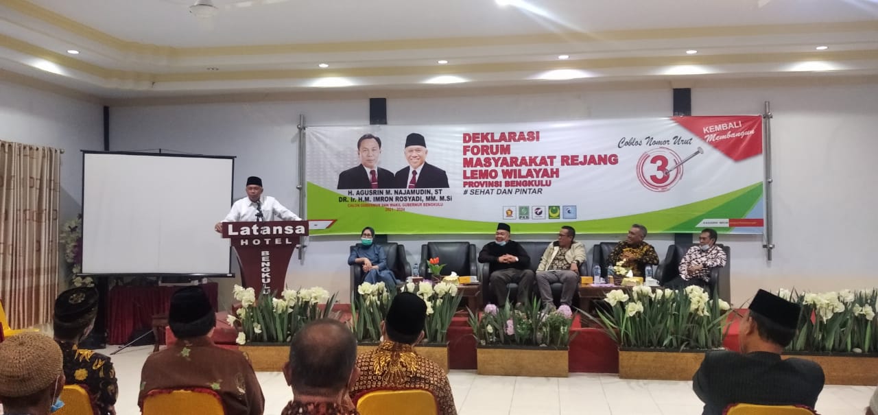 Forum Masyarakat Rejang 5 Wilayah Dukung Agusrin-Imron