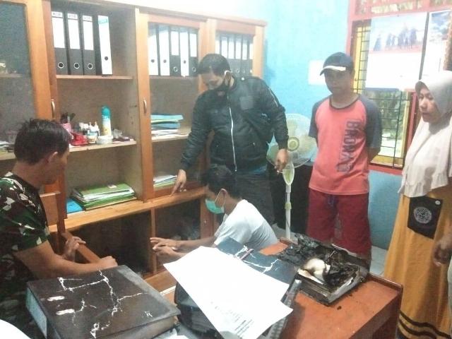 LPj DD dan ADD Terbakar,  Polisi Lakukan Pemeriksaan