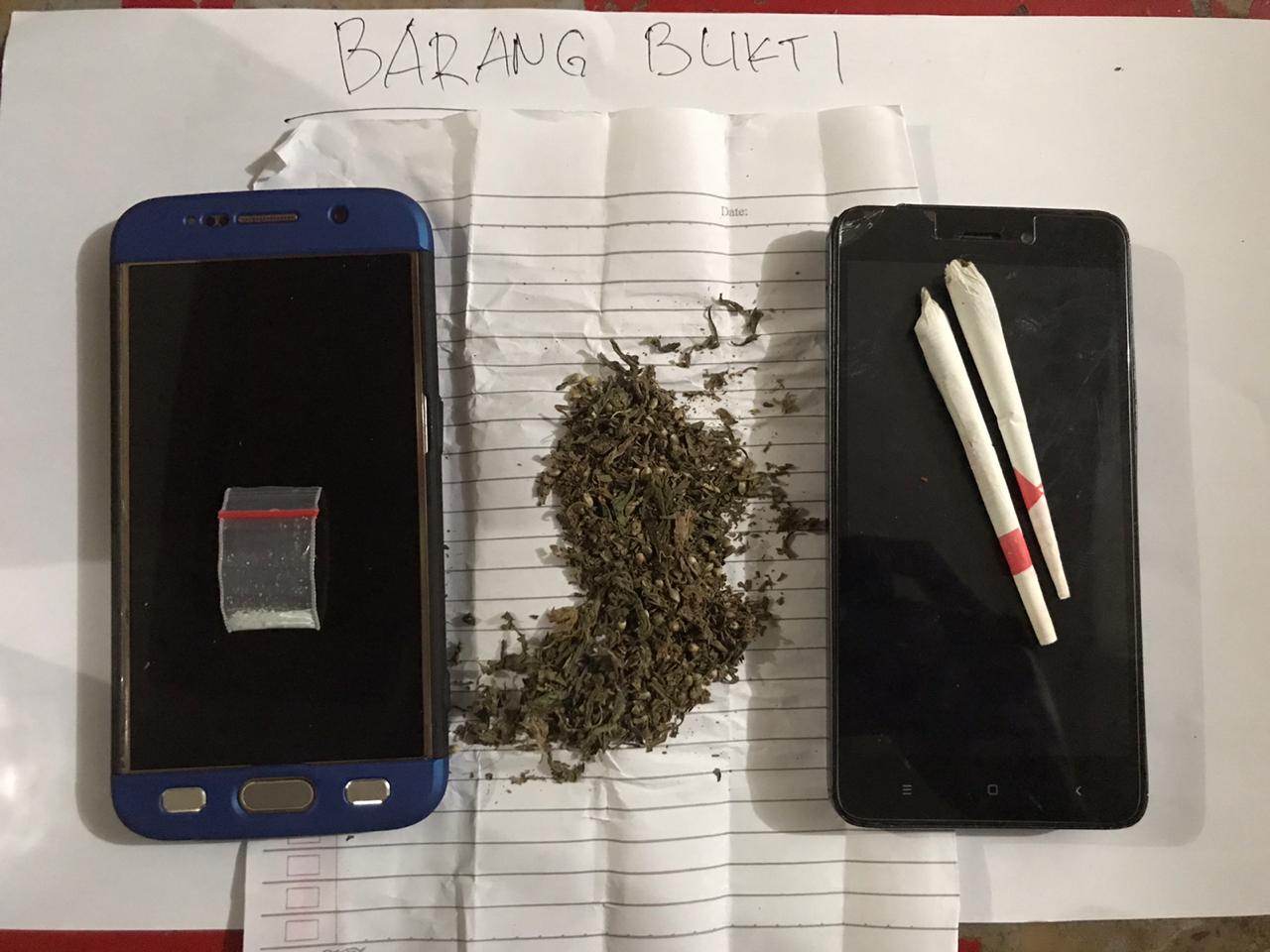 Polda Bengkulu Bekuk Dua Pria dengan BB Sabu dan Ganja