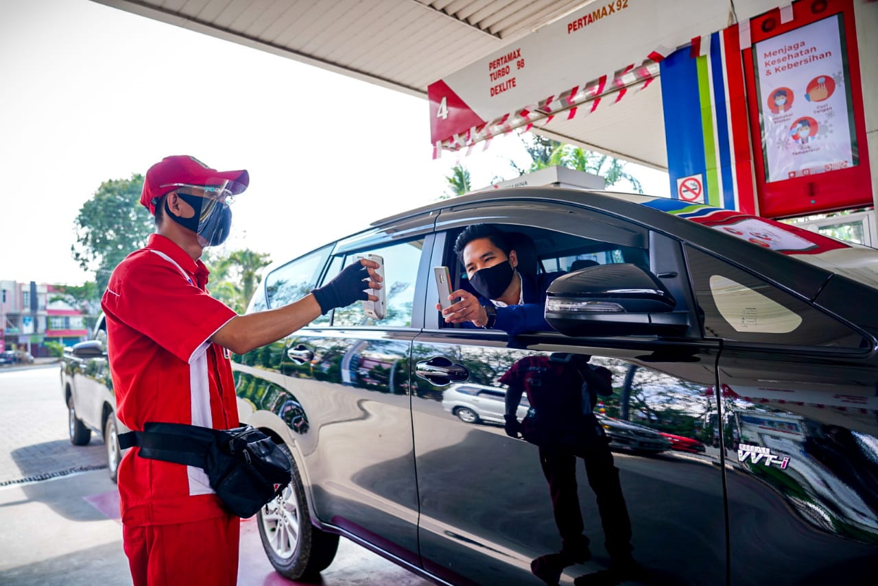 Cegah Lonjakan Kasus Covid-19, Pertamina Optimalkan Transaksi Non Tunai di SPBU