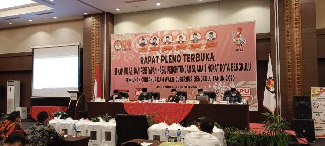 KPU Kota Bengkulu Gelar Pleno Terbuka Tingkat Kota