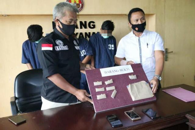 Polda Bekuk 3 Tersangka Penyalahgunaan Narkoba Jenis Ganja