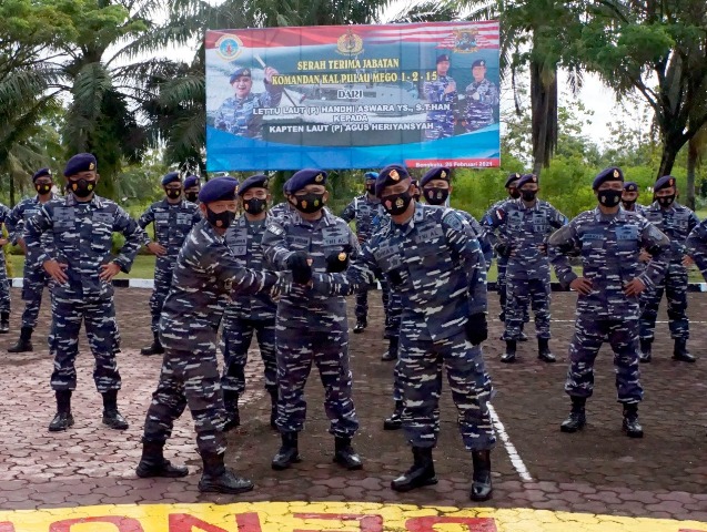 Danlanal Pimpin Sertijab Komandan KAL Pulau Mego