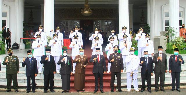 Gubernur Bengkulu Ajak Bupati dan Wabup Baru Perkuat Sinergitas