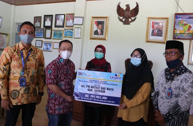 Ahli Waris PPL Terima Bantuan Rp 394,9 Juta