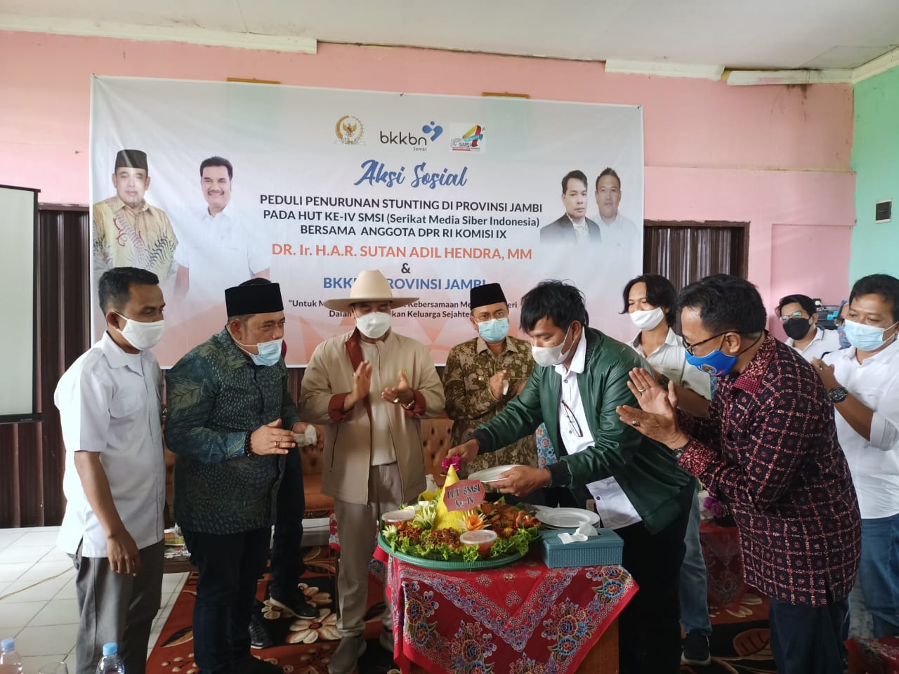 HUT ke-4, SMSI Jambi Bersama SAH dan BKKBN Provinsi Jambi Gelar Aksi Sosial Peduli Stunting
