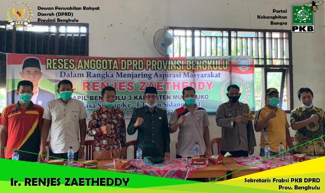 Jaring Aspirasi Masyarakat, Renjes Zaetheddy Kembali ke Dapil Mukomuko