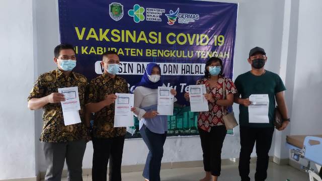 Sudah 2.102 Dosis Vaksin Covid-19 Disuntikan di Bengkulu Tengah