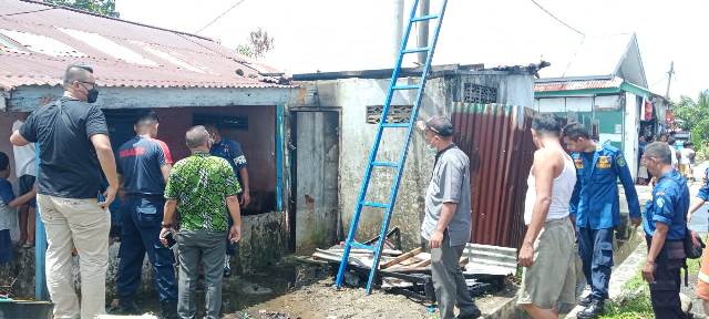 Diduga Akibat Petasan, Warung Warga Lempuing Hangus Terbakar