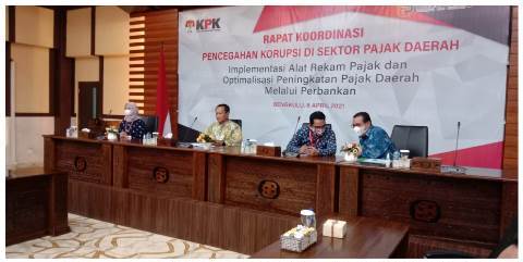 Sambangi Bank Bengkulu, KPK Ingatkan Hati-hati dengan Gratifikasi