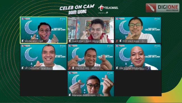 Semarakan Ramadan, Telkomsel Gelar Celeb on Cam Ngobrol Seru Bareng Baim Wong