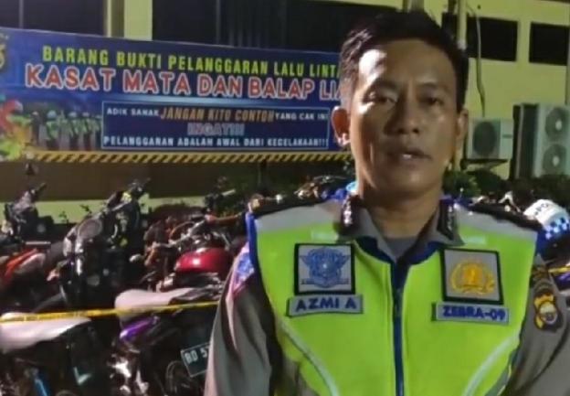 Belasan Motor Pelaku Aksi Balap Liar Kembali Diamankan Polisi