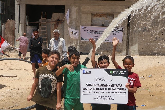 Sumur Wakaf Warga Bengkulu untuk Palestina Sudah Digunakan Masyarakat