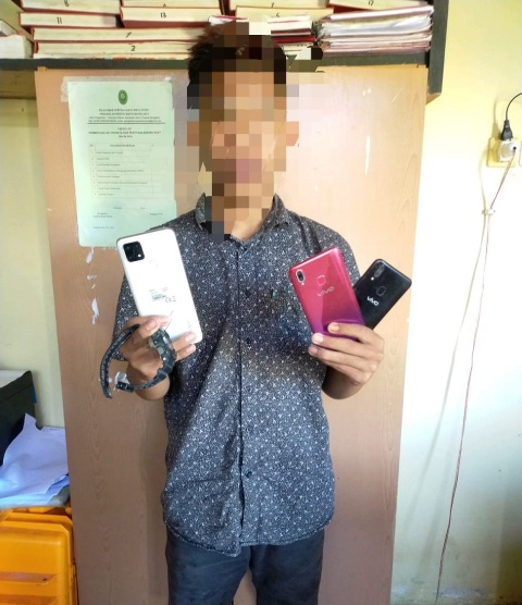 Maling Handphone, Remaja Putus Sekolah Diamankan Polisi